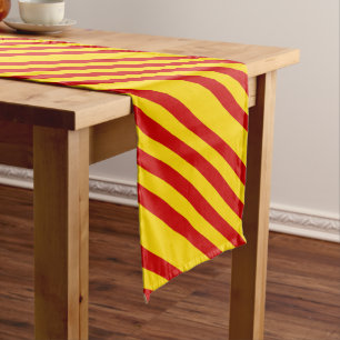 Chemin De Table Court Catalogne Drapeau & Catalan - La Senyera /décorati