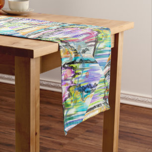Chemin De Table Court CATÉGORIE CINQ ÉCHANTILLONNAGE ABSTRAIT ART Table 