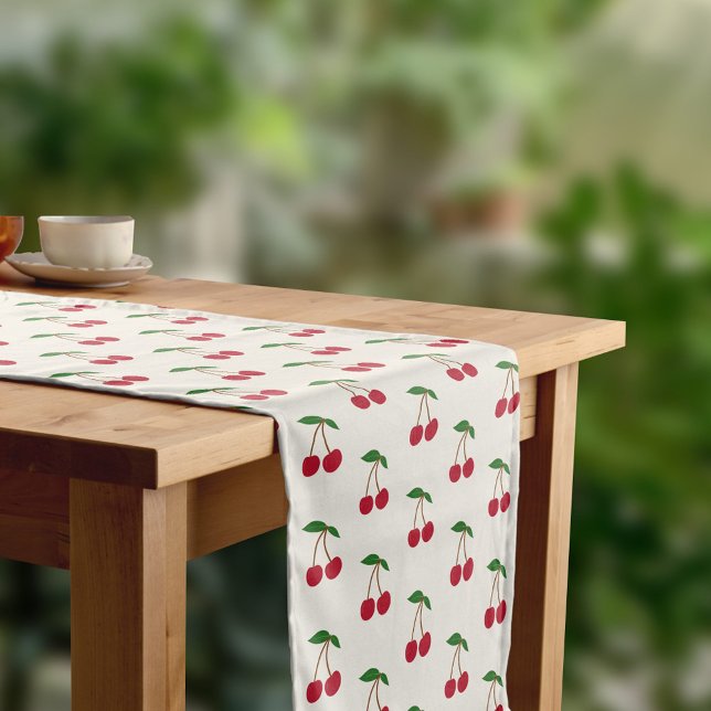 Chemin De Table Court Cerise Table Runner (Cherry Table Runner)