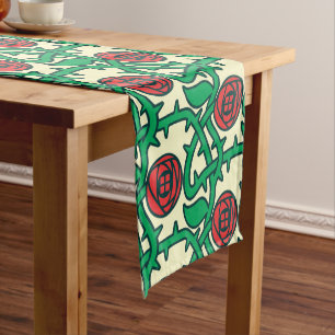 Chemin De Table Court Charles Rennie Mackintosh Motif Rose