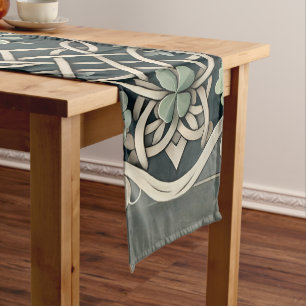 Chemin De Table Court Charme floral du trèfle celtique