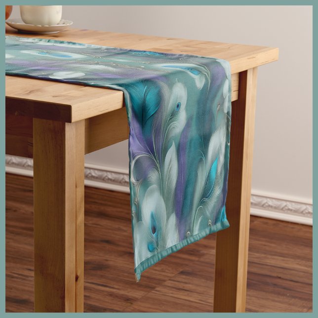 Chemin De Table Court Château brodé (Embroidered Castle Short Table Runner
)
