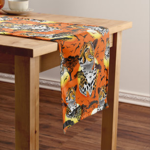 Chemin De Table Court Cheetah African Feline Wild Animal