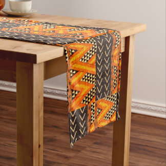 Chemin De Table Court Chef-d'oeuvre africain tissé