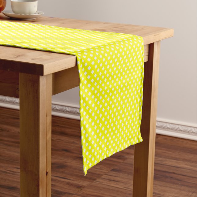 Chemin De Table Court CHEX 8 COTON-JAUNE RUNNER-14x72po (In Situ)