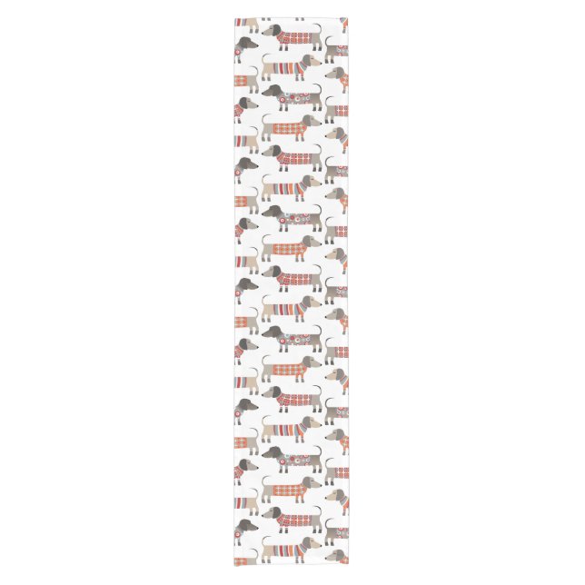 Chemin De Table Court Chien de saucisse Dachshund (Devant)