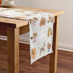 Chemin De Table Court Chiens Animaux