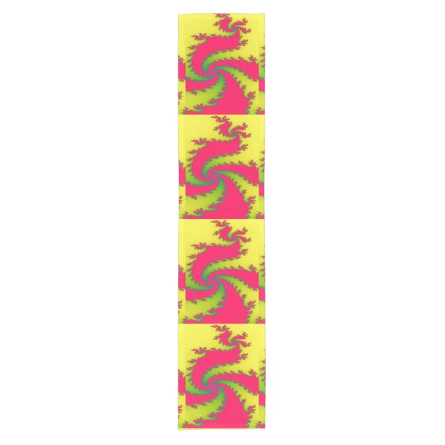 Chemin De Table Court Chinois Nouvel An Dragon Fractal Table Runner (Devant)