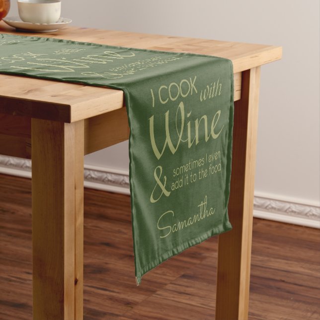 Chemin De Table Court Citation de vin coutume nom de table runner (In Situ)