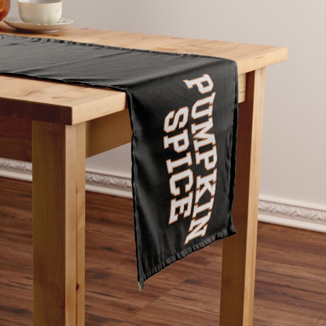 Chemin De Table Court Citrouille Spice Fall Shirt Thanksgiving (In Situ)