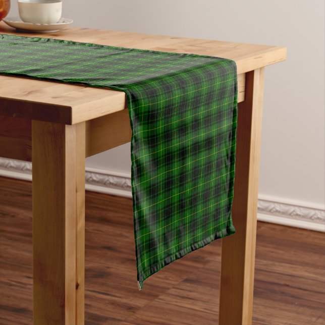 Chemin De Table Court Clan Arthur / MacArthur Tartan Plaid Table (In Situ)