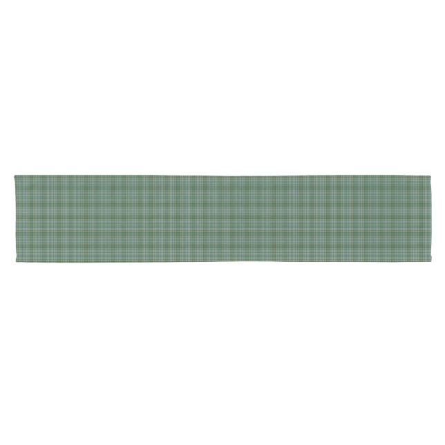 Chemin De Table Court Clan Currie Tartan Plaid Table Runer (Horizontal)