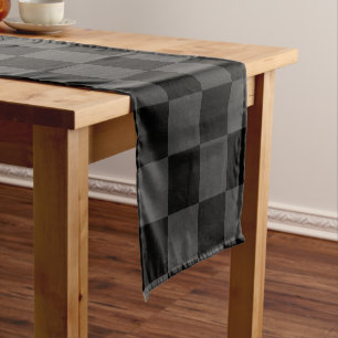 Chemin De Table Court Classic moderne noir & fumée noir tableau de bord