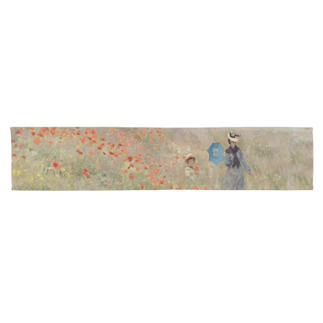 Chemin De Table Court Claude Monet - Champ de coquelicots (Horizontal)