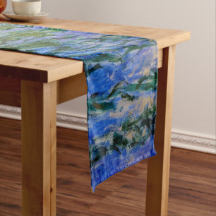 Chemin De Table Court Claude Monet - Nymphéas avec saule pleureur