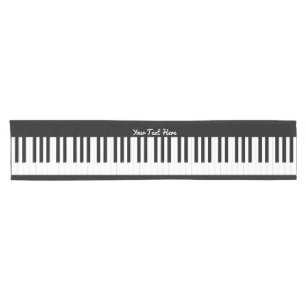 Chemin De Table Court Clés de clavier de piano personnalisées Musique Th