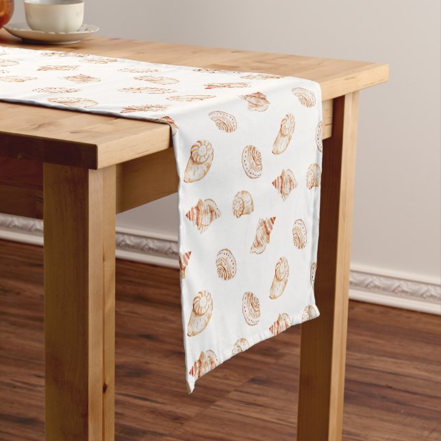Chemin De Table Court Coastal Seashell Oceanside Beach Nautical (In Situ)
