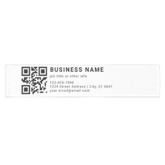 Chemin De Table Court Code QR promotionnel d'entreprise