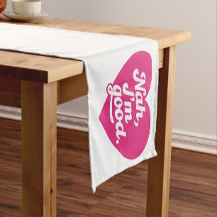 Chemin De Table Court Cœur Nah ça va Anti Saint-Valentin Simple Cadeau d