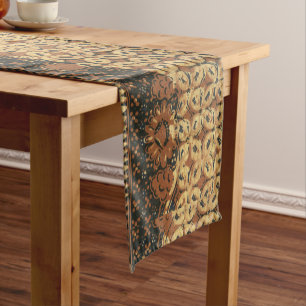 Chemin De Table Court Coffee Bean Earthy Boho Rustique