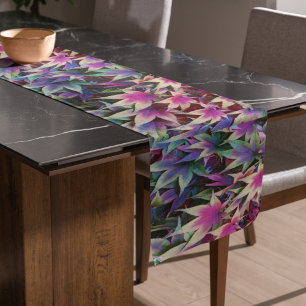 Chemin De Table Court Coloré automne Feuille d'érable Floral