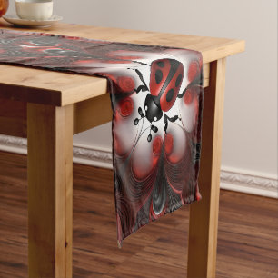 Chemin De Table Court Conception artistique abstraite de coccinelle,