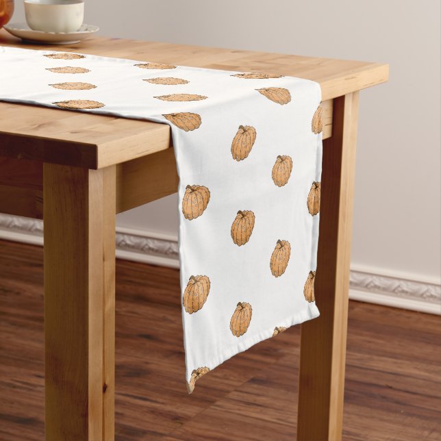 Chemin De Table Court Conception de Citrouille Knucklehead (In Situ)