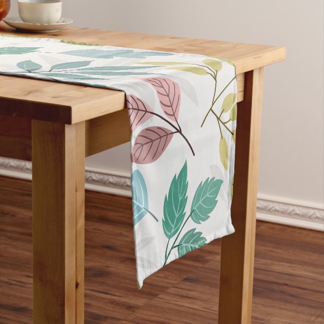 Chemin De Table Court Conception moderne florale  (In Situ)