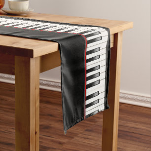 Chemin De Table Court Cool Piano partie musique amoureux table runner