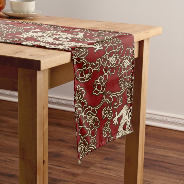 Chemin De Table Court Copie traditionnelle vintage de papier japonais (In Situ)