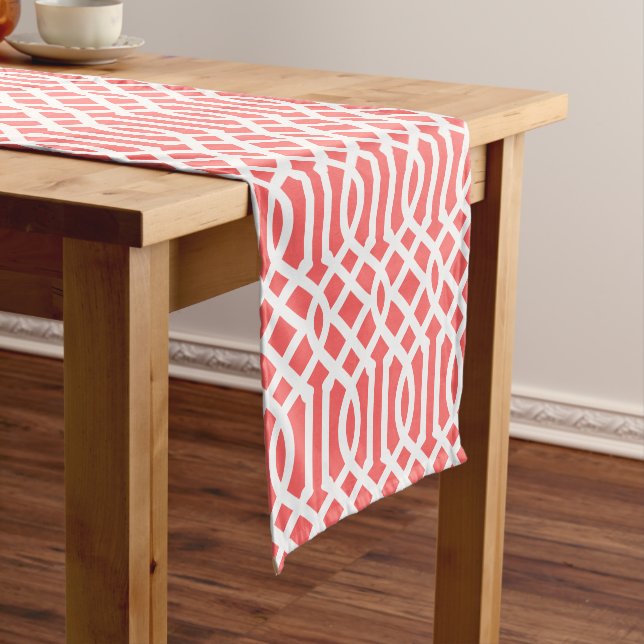 Chemin De Table Court Coral Trellis (In Situ)