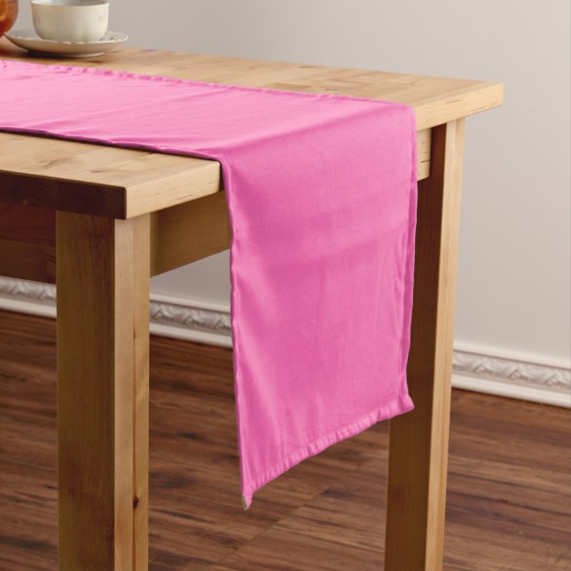 Chemin De Table Court Couleur solide : Rose chaud #2 (In Situ)