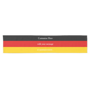 Chemin De Table Court Couleurs du drapeau allemand Noir Rouge Or personn