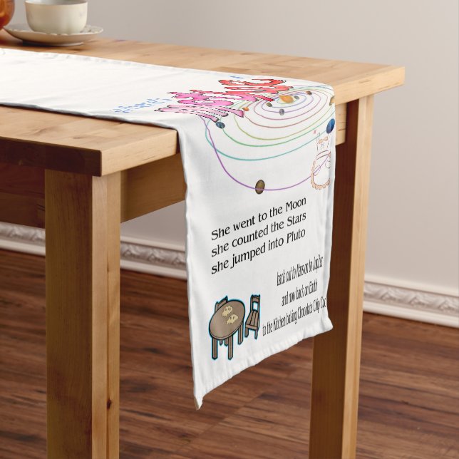 Chemin De Table Court Coureur de nappes Où est maman ? (In Situ)