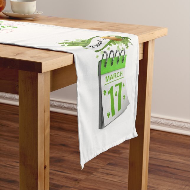 Chemin De Table Court Coureur de nappes Saint Patrick's Day (In Situ)