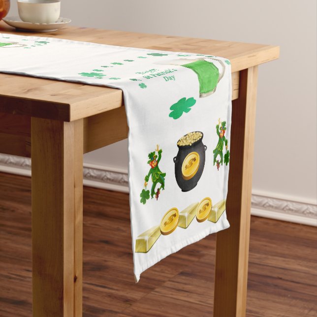 Chemin De Table Court Coureur de nappes Saint Patrick's Day (In Situ)