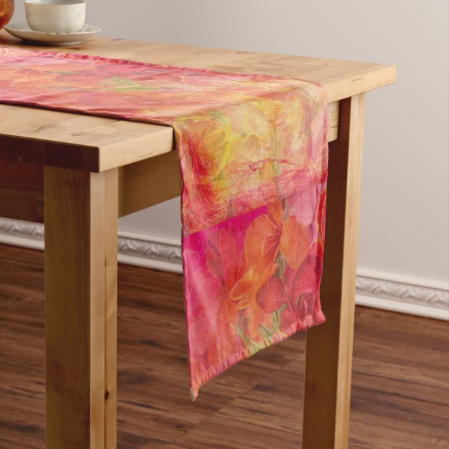 Chemin De Table Court Coureur de table à thème floral (In Situ)