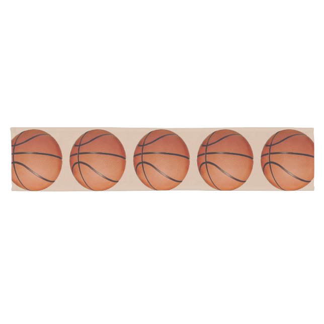 Chemin De Table Court Coureur de table de conception de basket-ball (Horizontal)