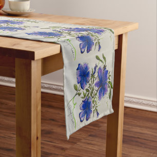 Chemin De Table Court Coureur de table de fleurs violettes