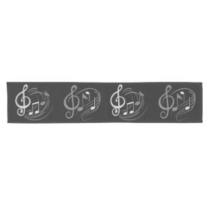 Chemin De Table Court Coureur de table de notes musicales