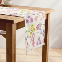 Coureur de table de ressort fleur sauvage