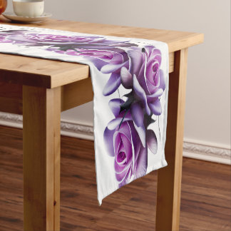 Chemin De Table Court Coureur de table de Roses violets