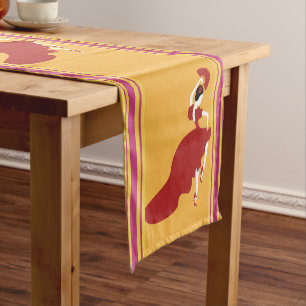 Chemin De Table Court Coureur de table flamenco