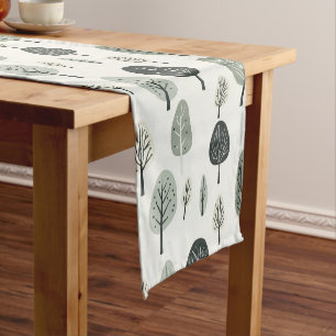 Chemin De Table Court Coureur de table forestière scandinave