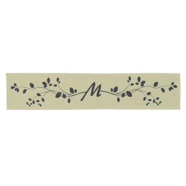 Chemin De Table Court Coureur de table Leafy Vine Design (Horizontal)