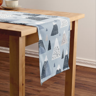 Chemin De Table Court Coureur de table Nordic Mountain Peaks