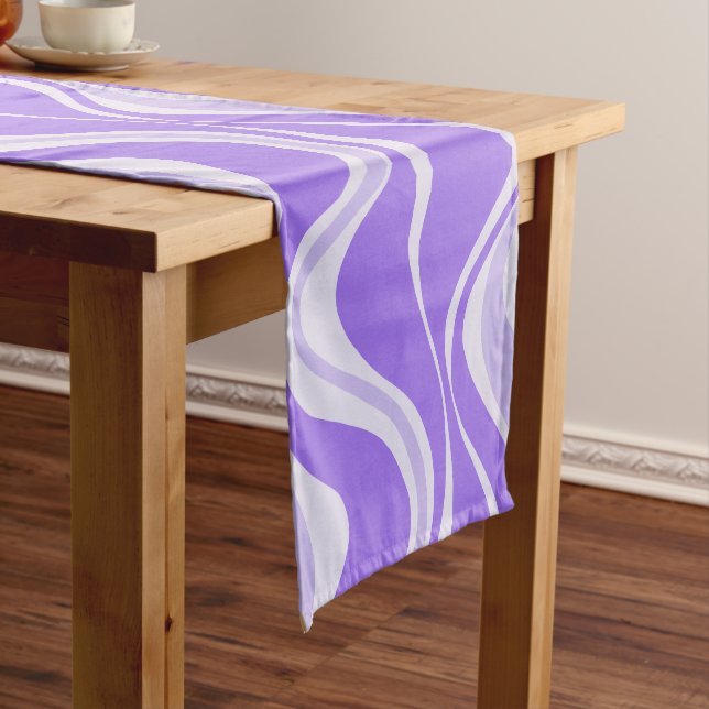 Chemin De Table Court Coureur de table Purple Waves (In Situ)
