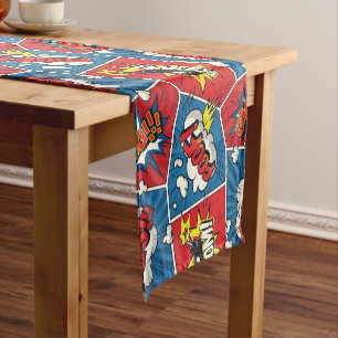 Chemin De Table Court Coureur de table Superhero/Gamer Party