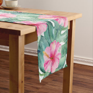 Chemin De Table Court Coureur de table Tropical Hawaiian Luau