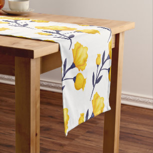 Chemin De Table Court Coureur de table Tulipes Jaunes